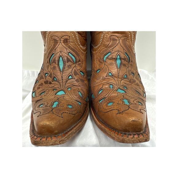 💥Brown and Blue Western Boots - Picture 7 of 13